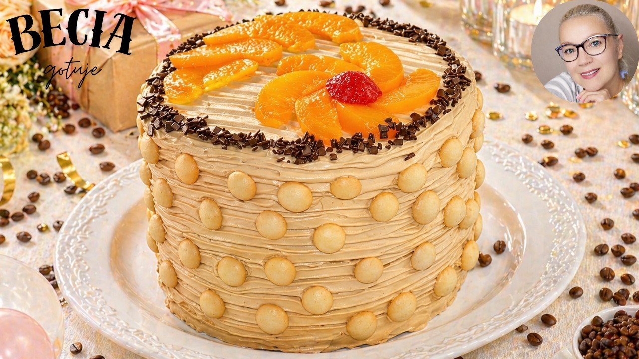 Tort kawowy - pyszny i łatwy tort urodzinowy. Becia gotuje i poleca.