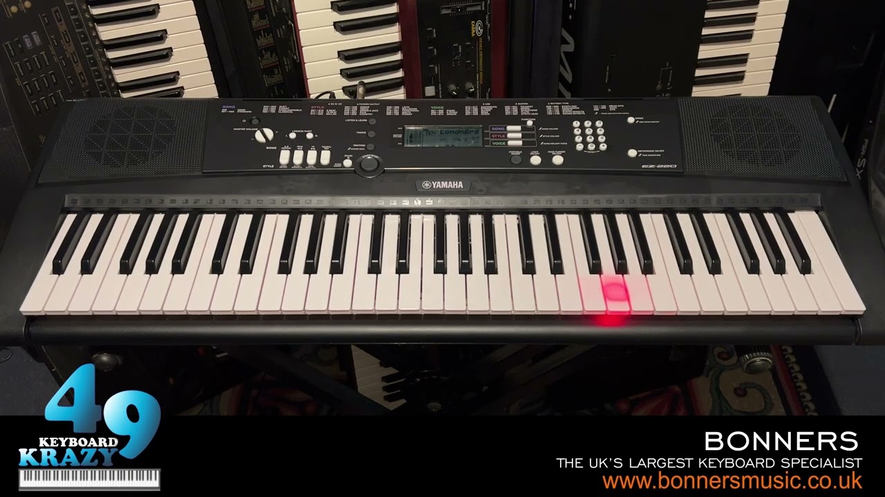 Клавиатура Yamaha EZ-220 &mdash; 101 демонстрационная композиция, часть 1/3