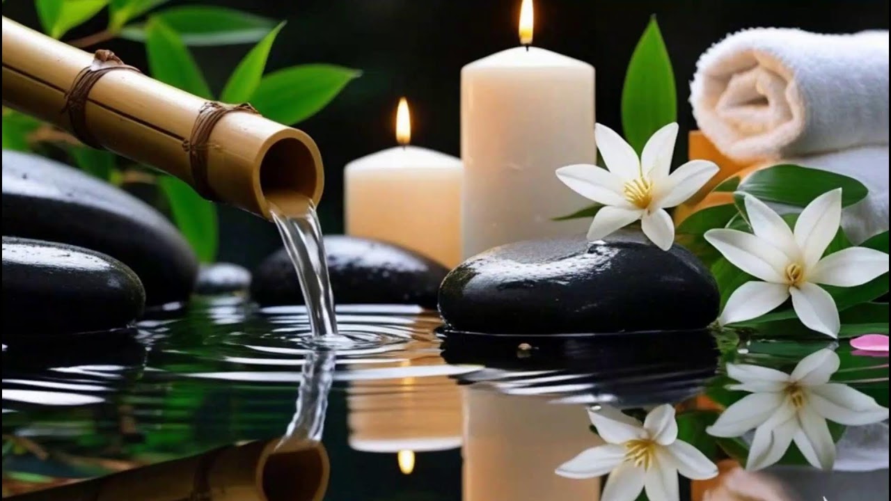 Relaxing Piano + Bamboo Water Fountain 🌿 LIVE Deep Sleep & Healing Music #29
