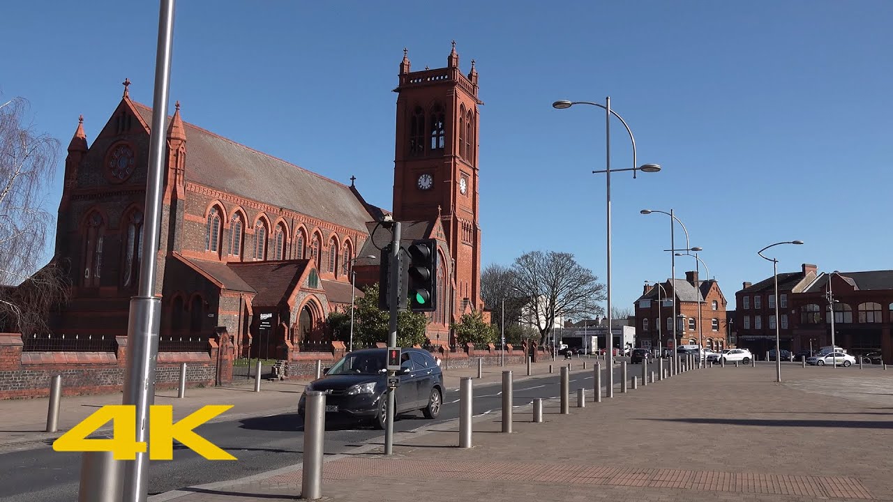 Widnes Walk: Town Centre【4K】