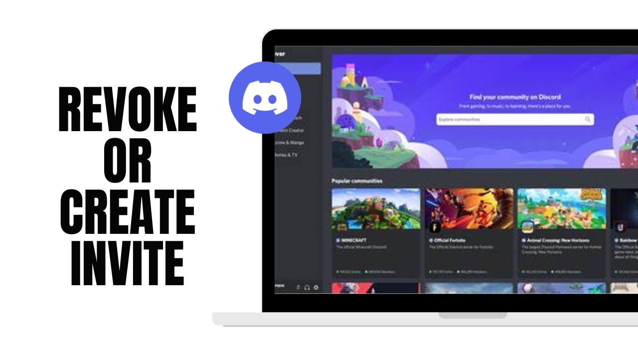 How to Revoke or Create Invite on Discord Channel