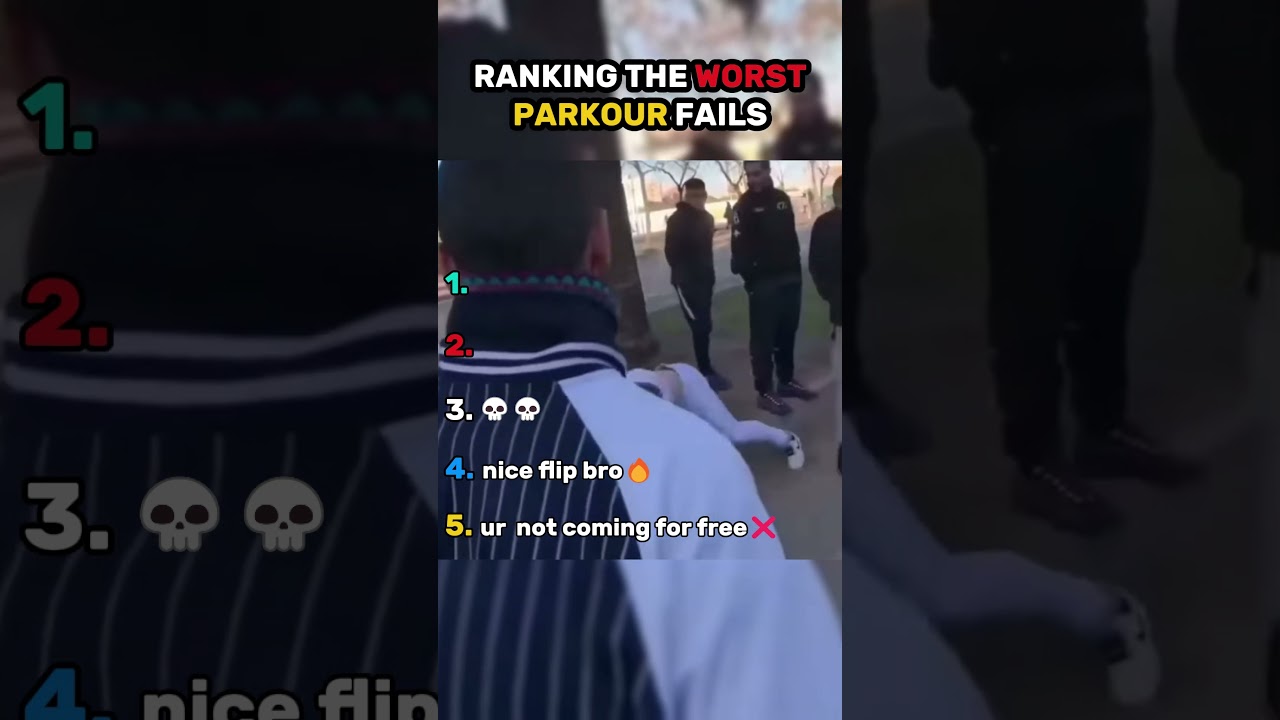 Ranking Worst Parkour Fails😱