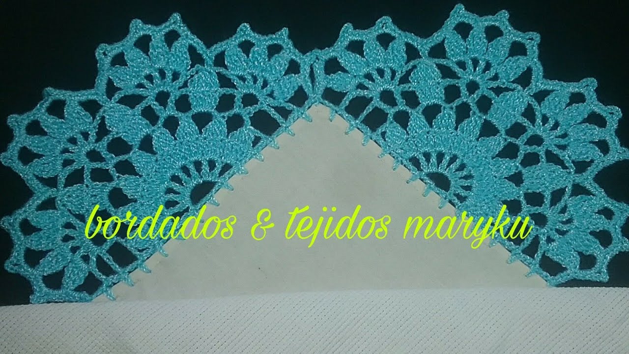 PUNTILLA DE UNA SOLA VUELTA  #  57  ( BORDADOS &  TEJIDOS MARYKU)