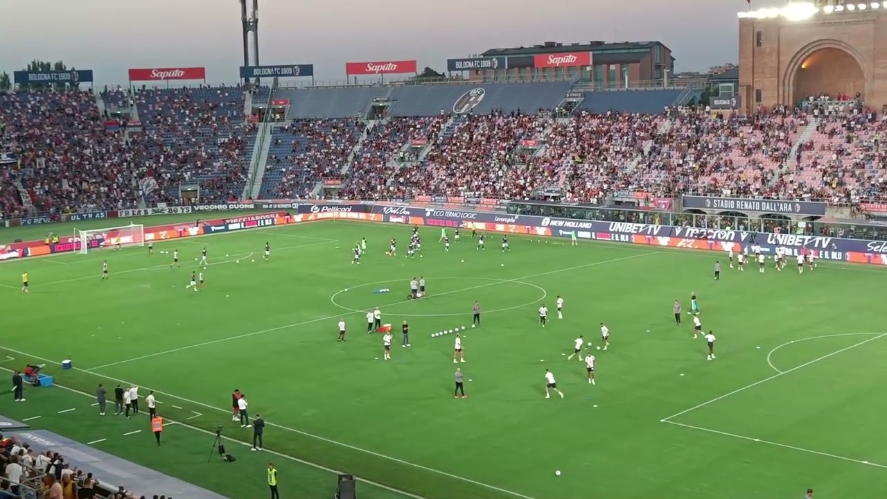Allo Stadio Dall'Ara per Bologna - Milan (1^ Giornata Serie A 2023/2024)