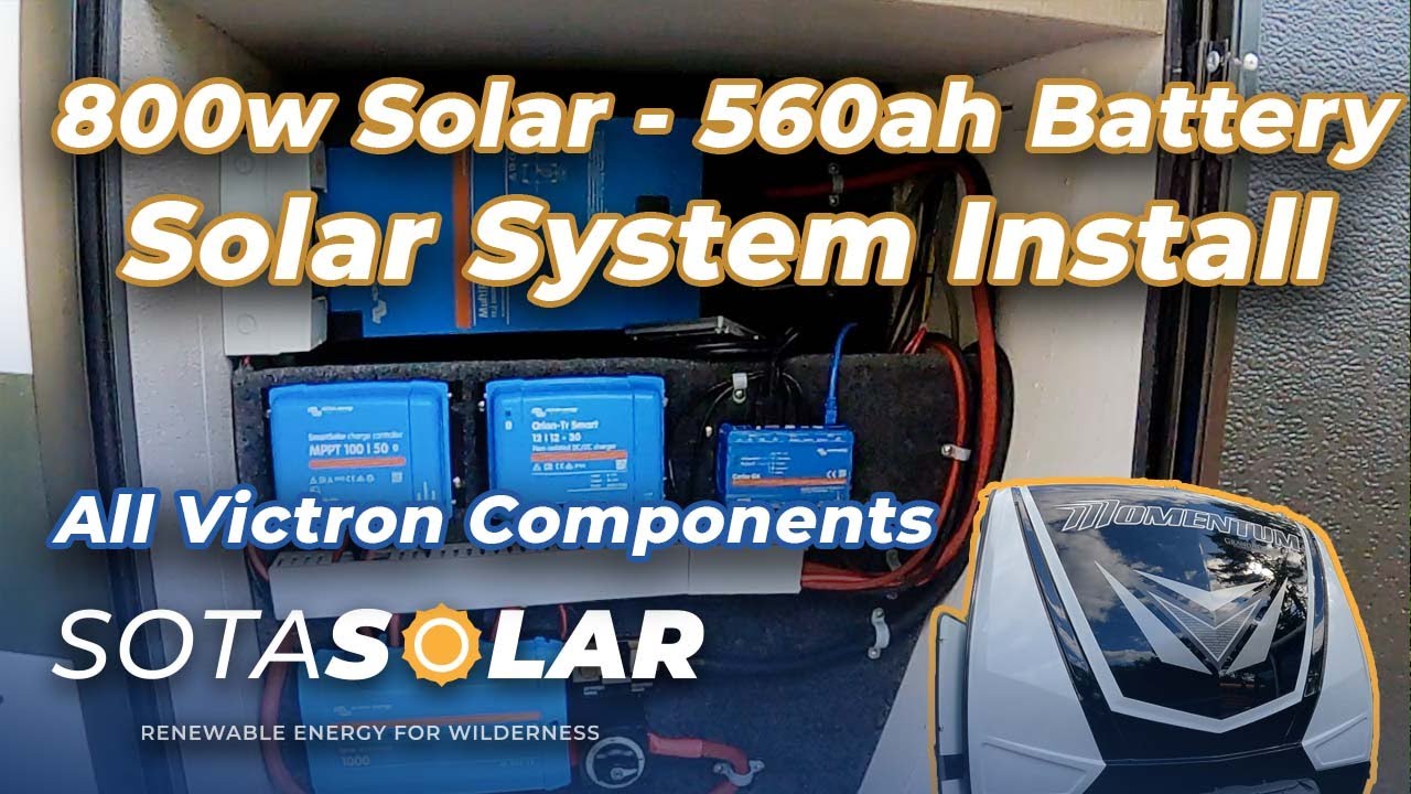 Grand Design Momentum G Class Toy Hauler Victron Solar System Install