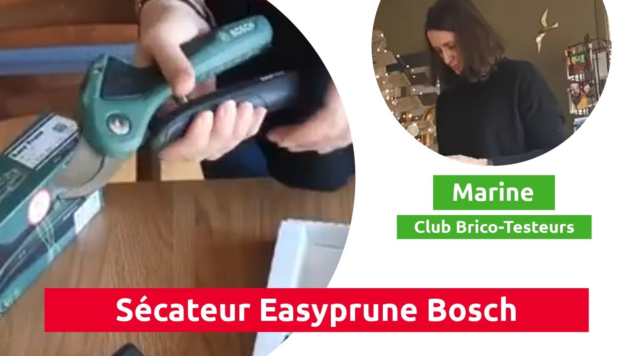 Sécateur à assistance électrique EasyPrune 3,6V BOSCH - Déballage et avis d'un Brico-Testeur