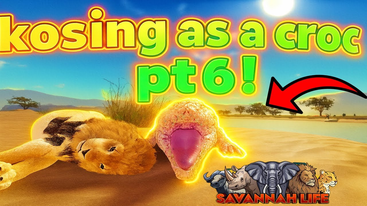 KOSING PLAYERS AS THE CROCODILE IN SAVANNAH LIFE ROBLOX! (PT 6)
