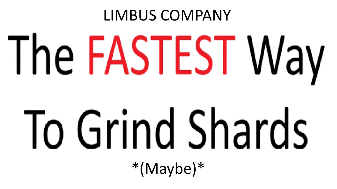 【LIMBUS COMPANY】 fastest way to get shards (at least I think)