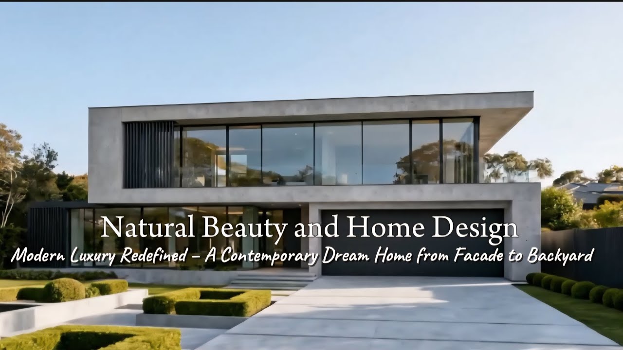 Modern Luxury Redefined – A Contemporary Dream Home from Facade to Backyard