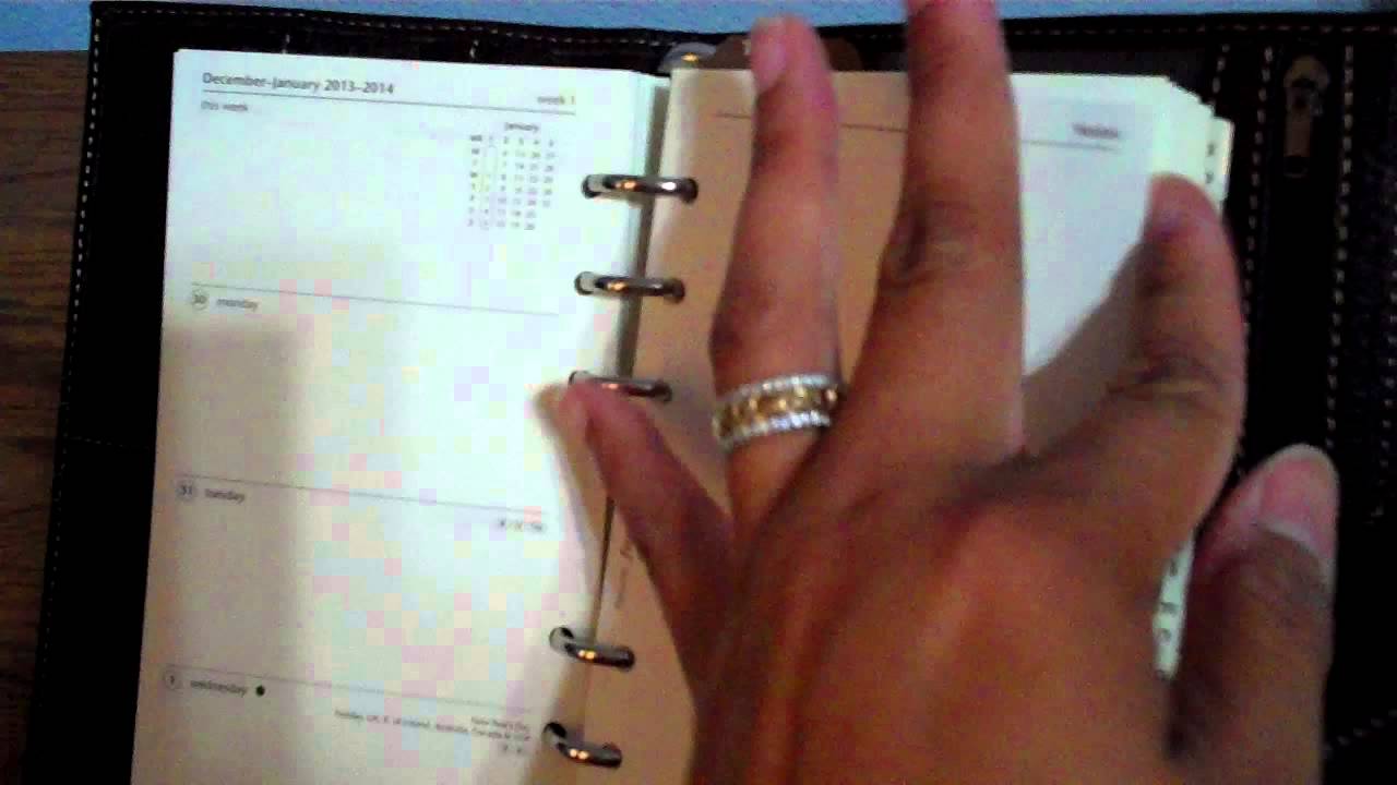 The Filofax Personal Size Finchley in Chocolate Brown. Yum!