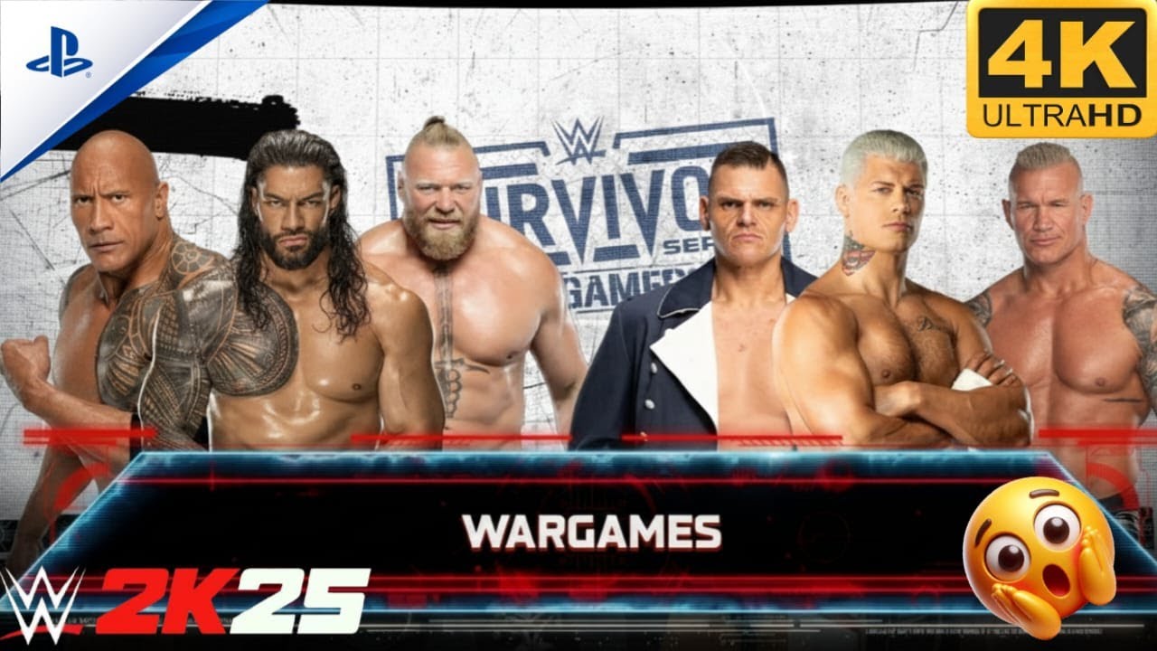 Team Roman Reigns vs Team Cody Rhodes WarGames Match | WWE 2K25 Gameplay | PS5 Pro 4K 60FPS