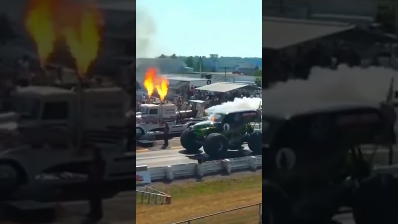 Shockwave Jet Truck Vs Monster Truck | Race