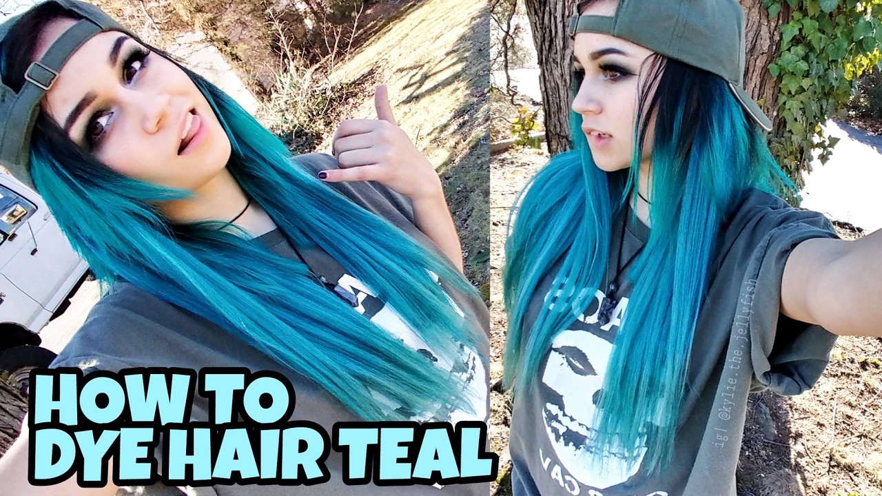My Teal Hair - using Aquamarine by Arctic Fox | Kylie The Jellyfish