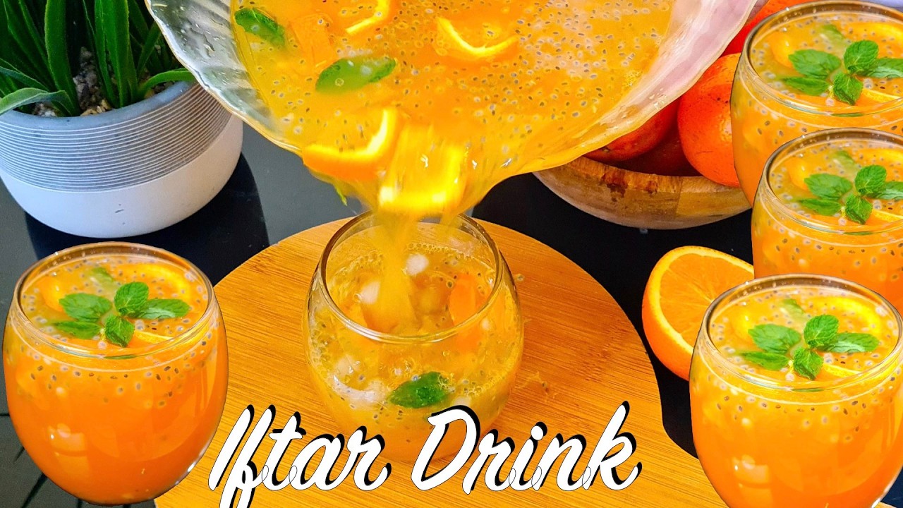 Ramadan Special Drink Recipe | Iftar Party Special Drink | Refreshing Sugar Free Summer Drinks