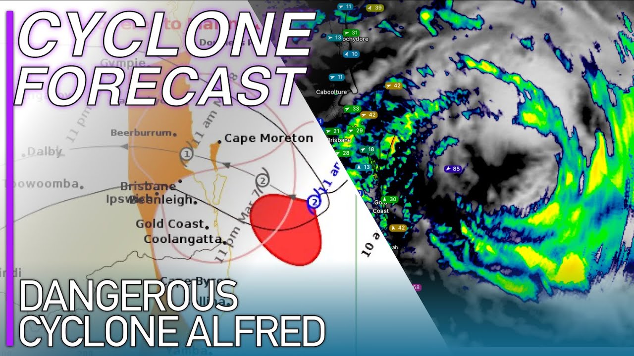 Destructive Cyclone Alfred Forecast to Slam Queensland and Brisbane Tonight