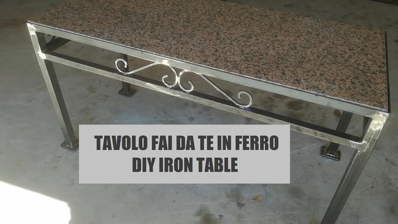 Tavolo Fai Da Te in Ferro e Marmo // DIY Iron Table