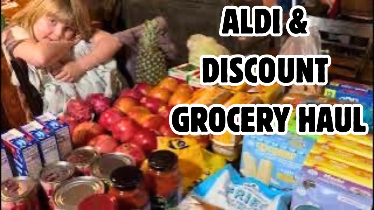 Aldi and Discount Grocery Store Haul For My Family Of 6