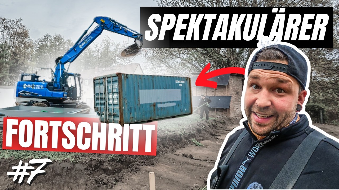 Riesen-Bagger-Action: Seecontainer & Baum-Upgrade!