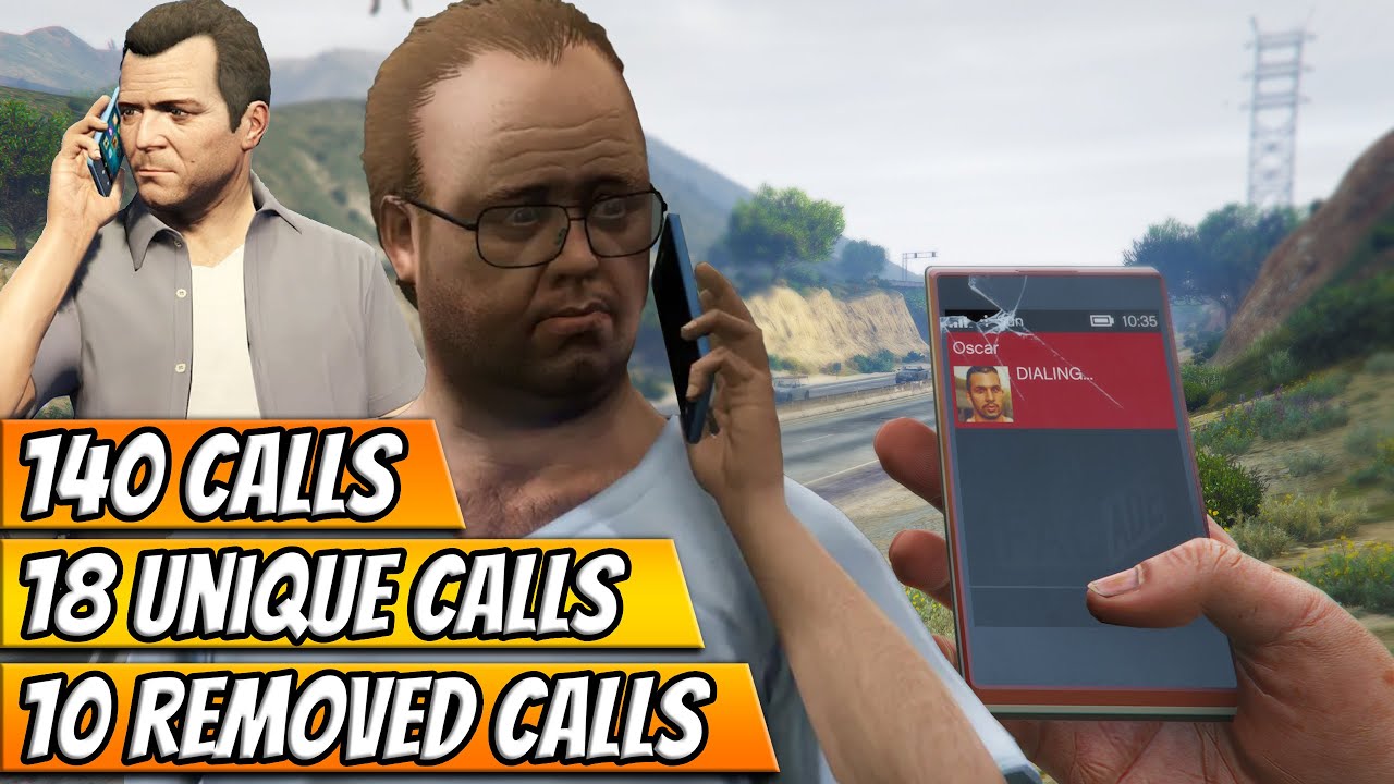 All Unique and CUT Phone Calls in GTA 5 Story Mode