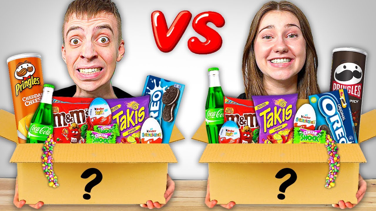 CLASHGAMES vs FREUNDIN! 😲 XXL SÜßIGKEITEN MYSTERY BOX OPENING! 🎁