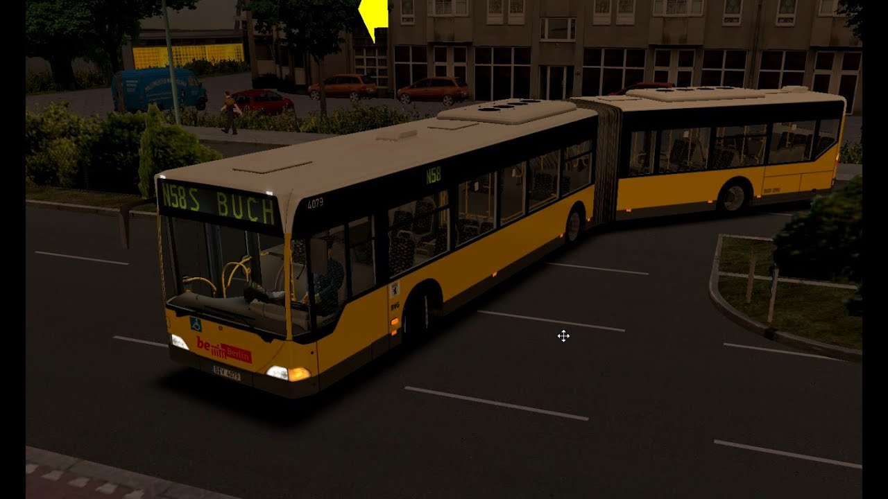 Omsi 2-N58 nach S Bahnhof-Buch mit dem Mercedes Citaro G der BVG auf der Mapp (Berlin Linie 156)