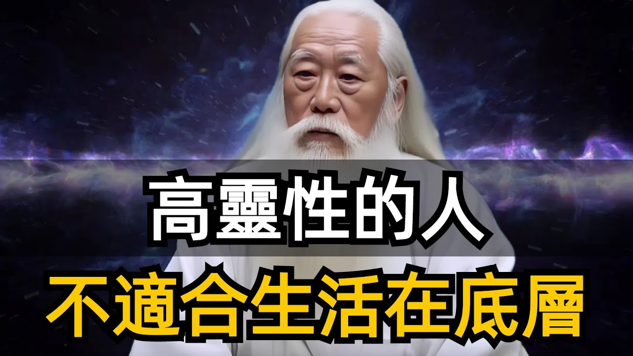 發現一個奇怪的現象：​高靈性的人，根本不適合生活在底層，高靈性的人，是精神世界的強者，但卻是現實世界的弱者。