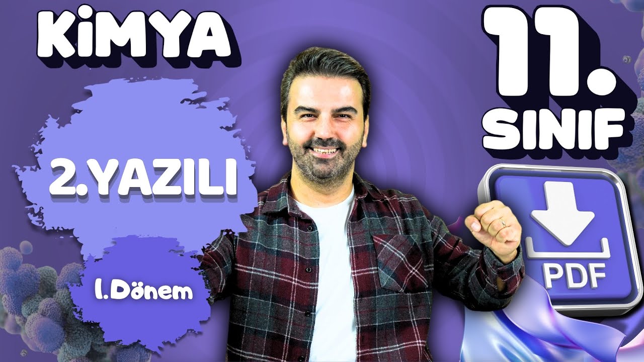 11.SINIF- KİMYA-1.DÖNEM-2.YAZILIYA HAZIRLIK PROVASI