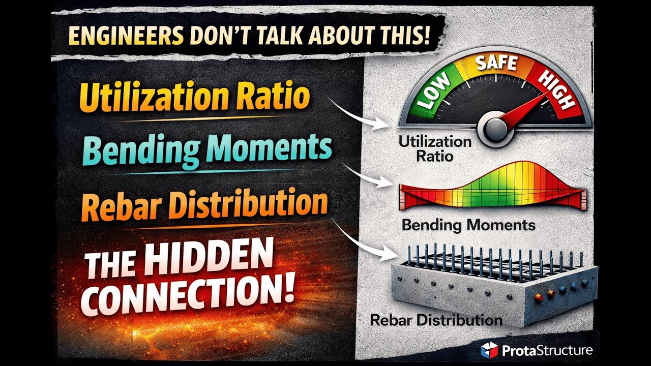 Engineers Don’t Talk About This! Utilization Ratio vs Bending Moments vs Rebar Distribution