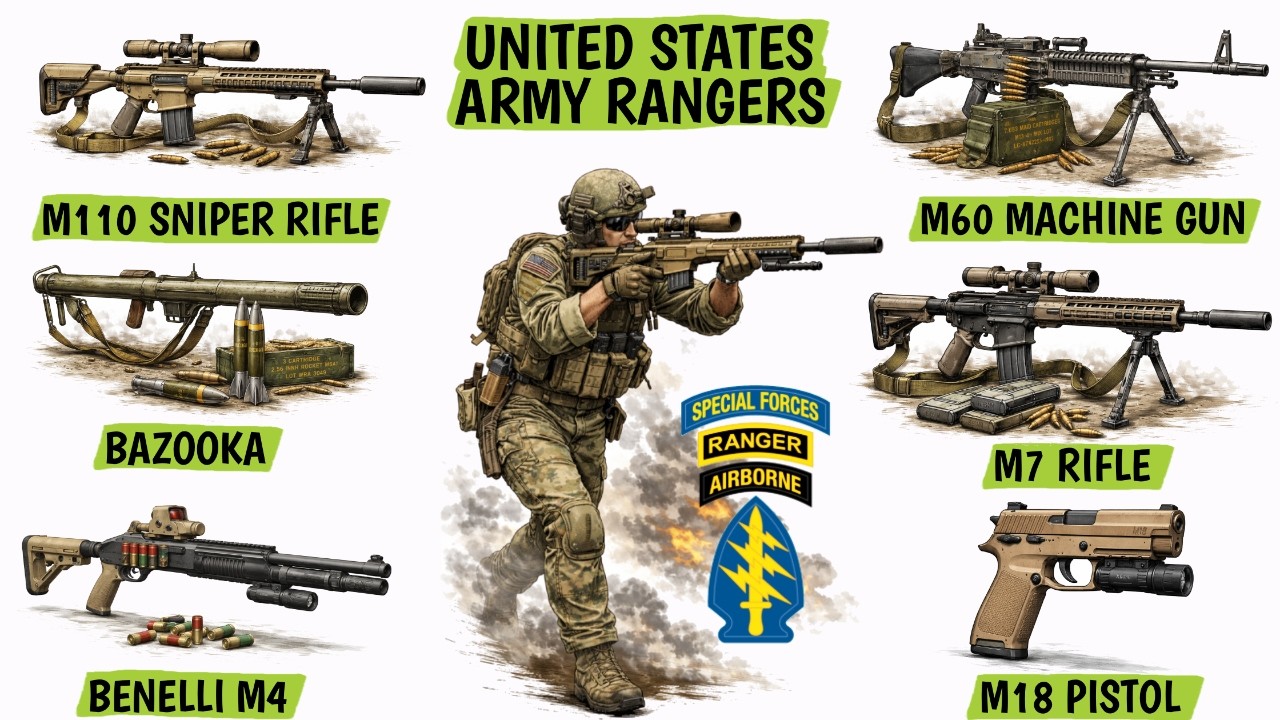 Every Weapon Used by Army Rangers EXPLAINED
