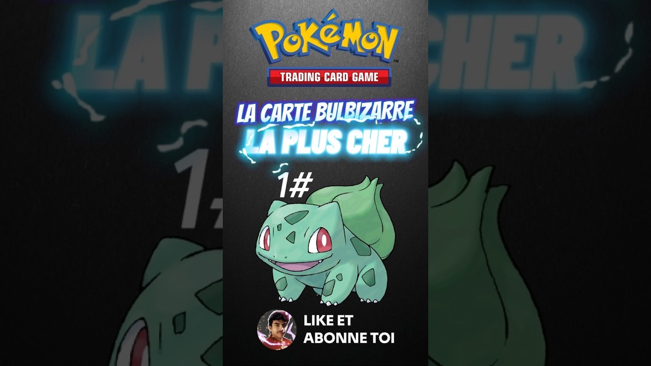 TOP 5 DES CARTES POK&Eacute;MON BULBIZARRE 🌿#shorts #pok&eacute;mon #cartespokemon