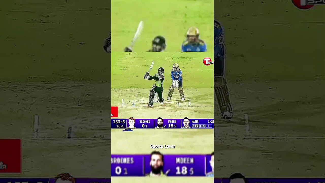 Moeen Ali 28 runs from 8 ball
