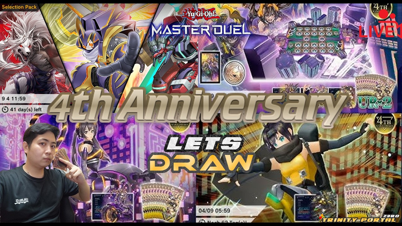 Master Duel - Lets dive into the 4th Anniversary Draw! K9 & Waifu Lets go!