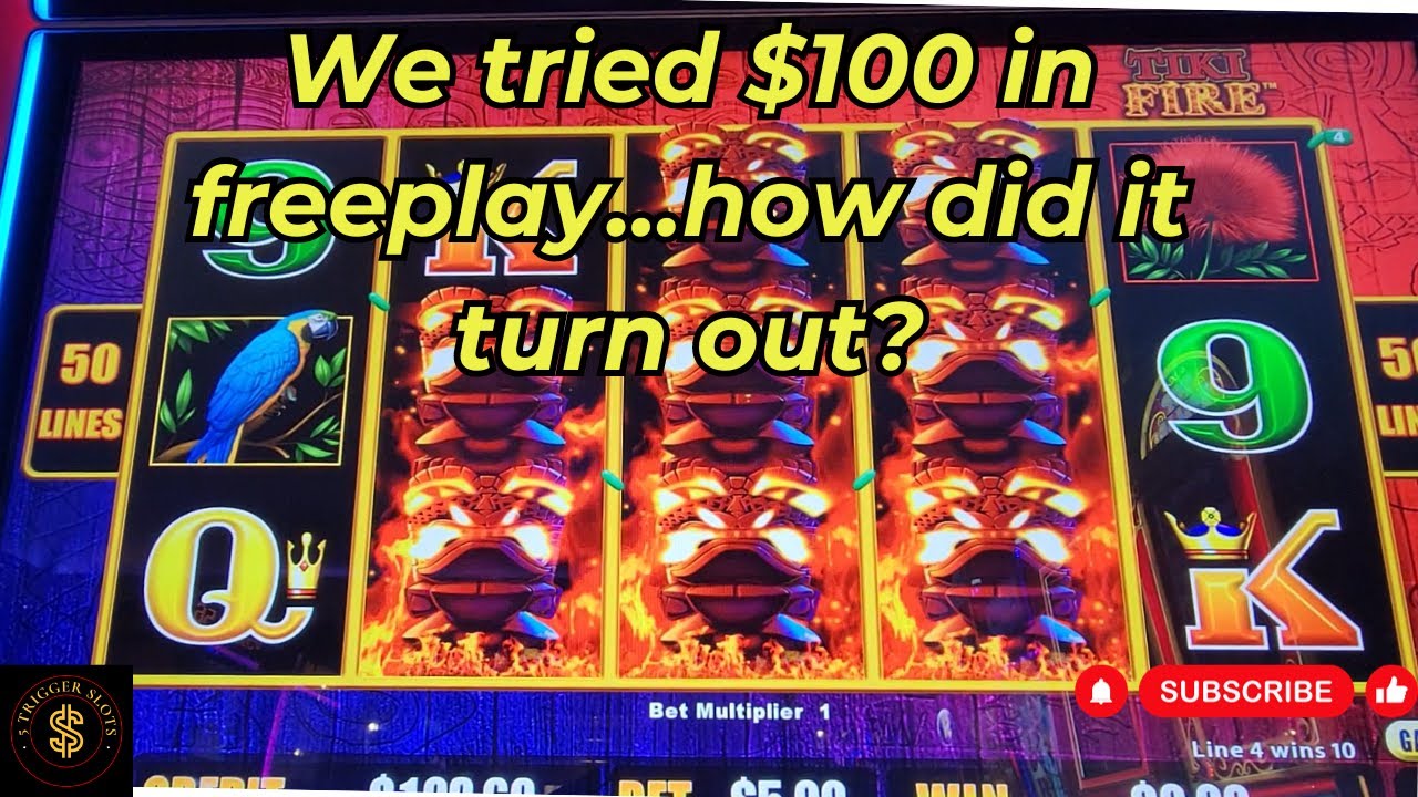 Lightning Link Tiki Fire Slot Machine!