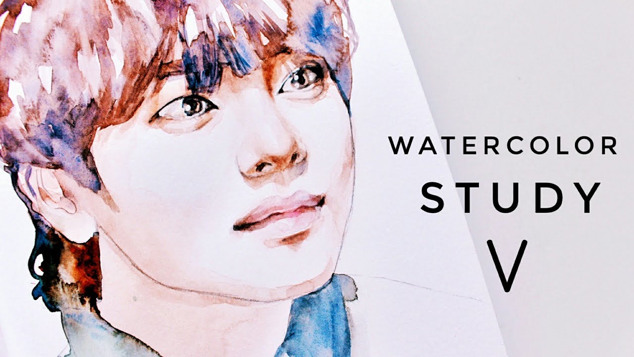 LOOSE WATERCOLOR STUDY // V BTS //