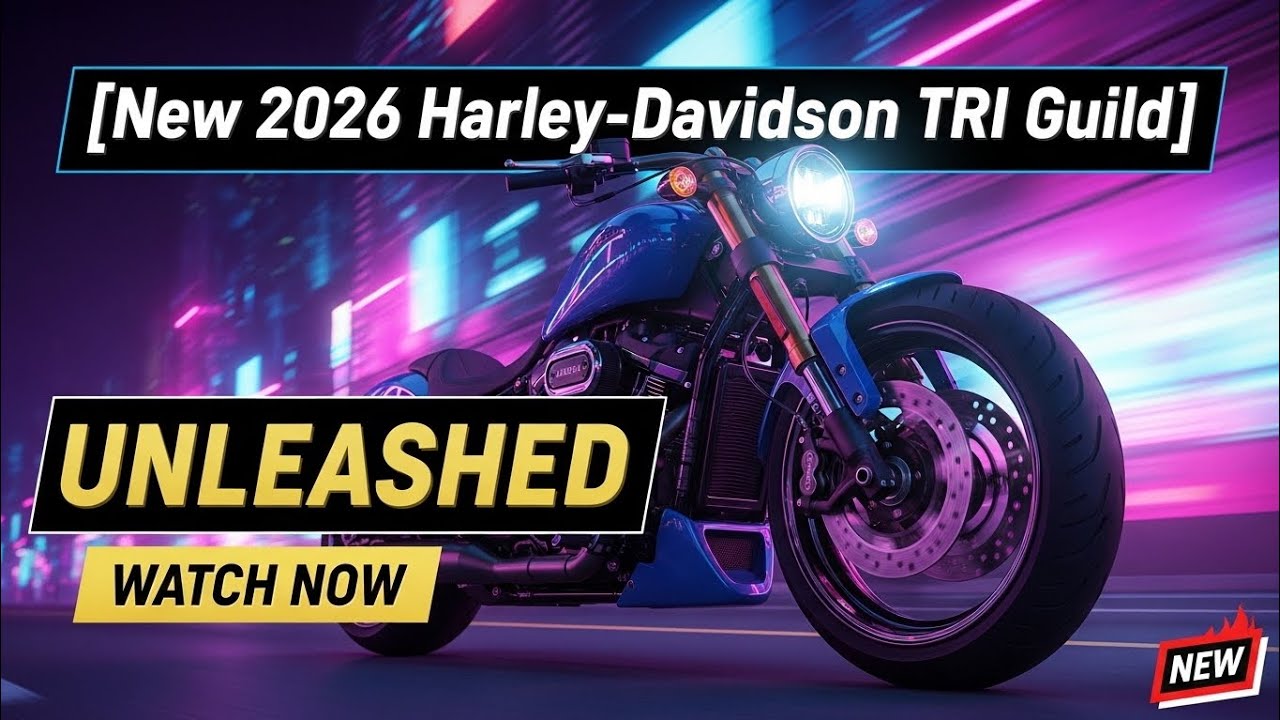New 2026 Harley-Davidson TRI Guild Revealed 🔥 Ultimate 3-Wheel Beast | Specs, Price & Review