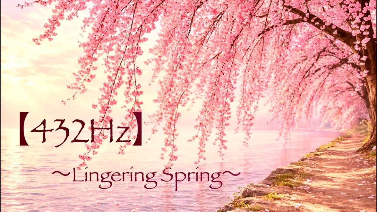 【432Hz】春の名残〜水面の花びらに寄せて〜 | Lingering Spring | Dreamlike Cherry Blossom Drift