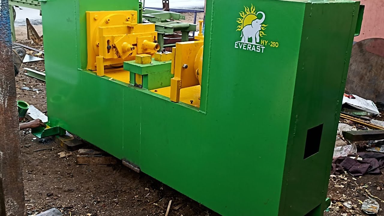HY-250 Excavator chain track hydraulic press machine making and operating process, #hitachi #kobelco