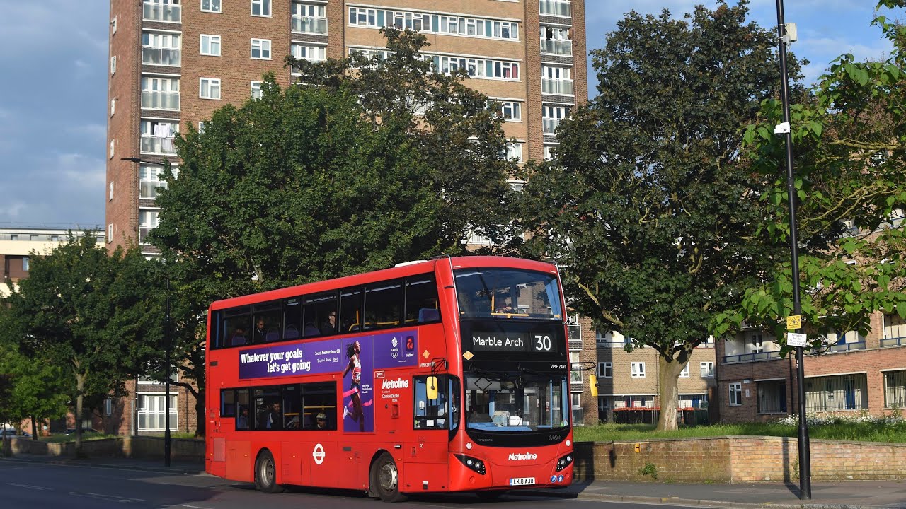 [FULL VISUAL] 30 Hackney Wick - Marble Arch (Metroline London VMH2461 LK18AKY)