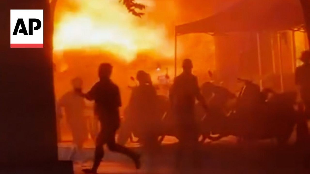 Video shows a huge fire a Bangkok bar that killed at least 27 people