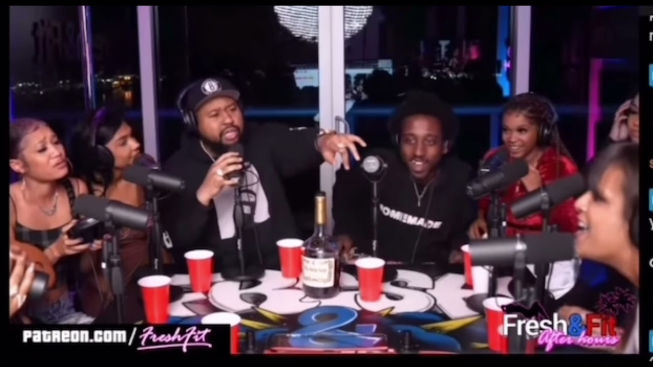 Dj Akademiks argues with Whitney LeDawn on Fresh and fit and she pulls out a blicky on the cast