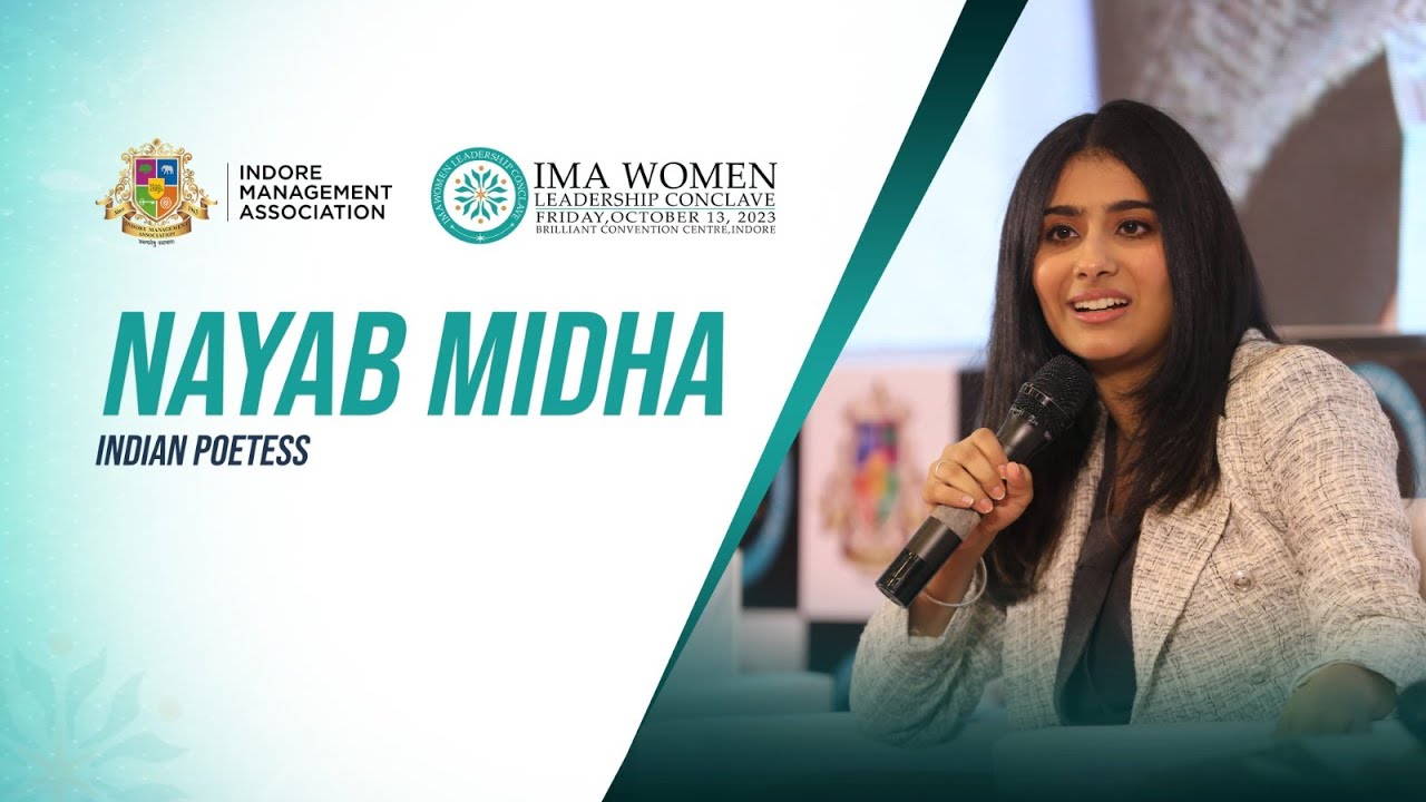 NAYAB MIDHA, Indian Poetess at IMA Women Leadership Conclave 2023.