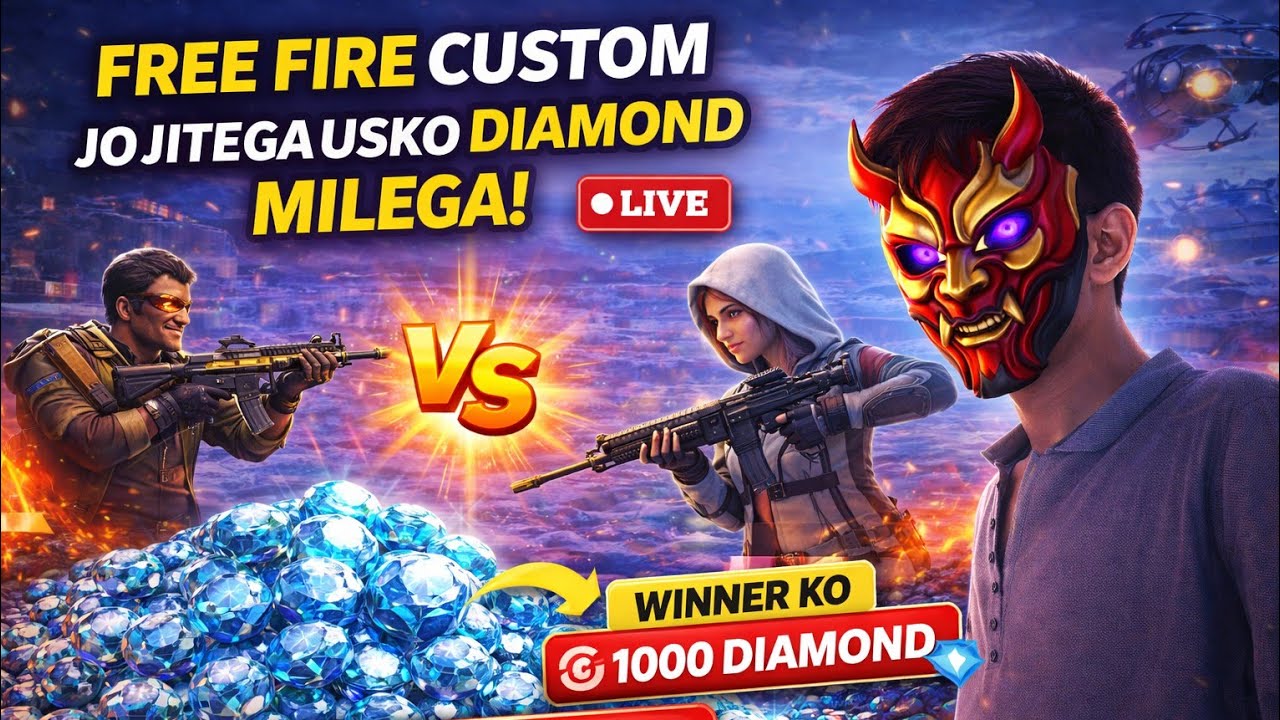 Pradeep Gamer 1M is live! free diamond 💎💎💎💎💎💎