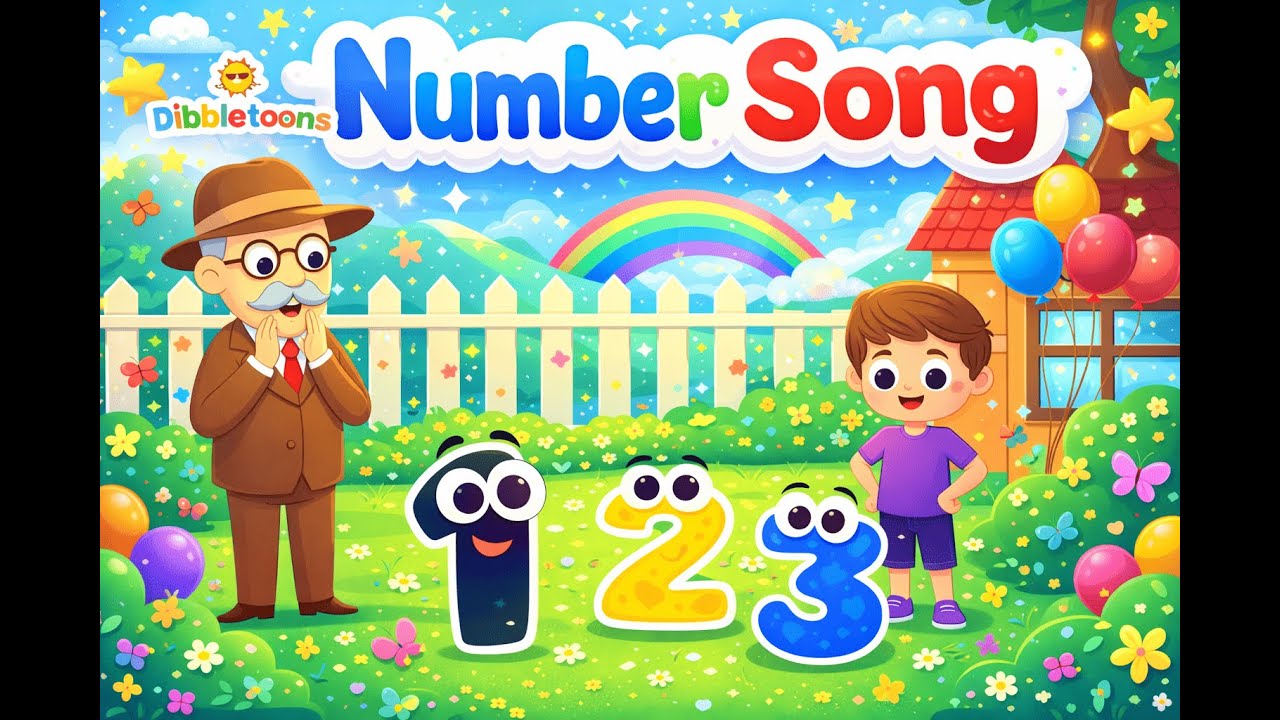 Number Song 1 to 10 🎶 | Learn Counting with Grandpa| Fun Numbers Rhyme for Kids
