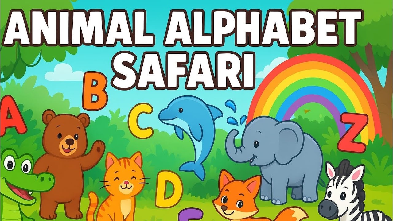 ABC Animal Safari Song – A to Z Animal Learning for Kids