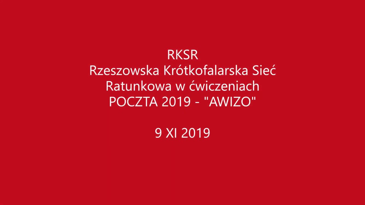 RKSR Rzeszowska Kr&oacute;tkofalarska Sieć Ratunkowa 