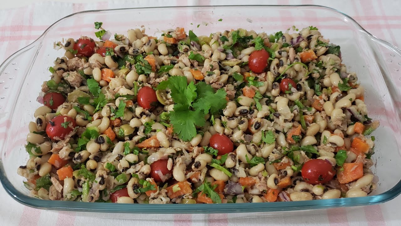 SALADA de Feijão fradinho com ATUM - Especial de Natal #salada #atum