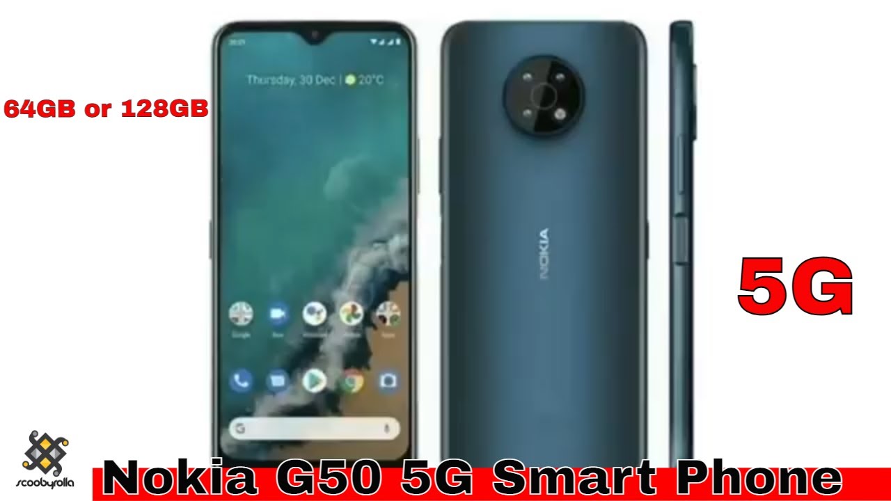Nokia G50 5G Dual SIM 4G LTE NFC 64GB/4GB Unlocked Android Smart Phone - Blue