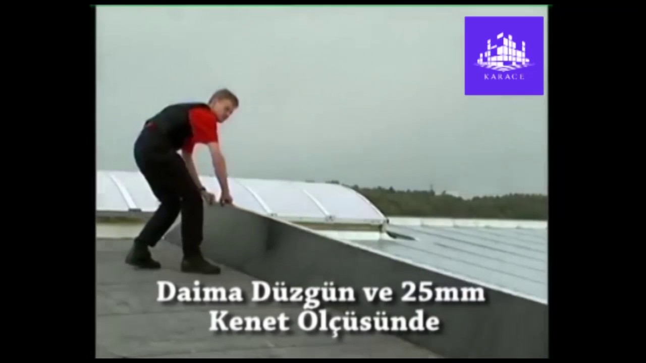 Kenet çatı makinası - Kenet çatı detayı, kenet çatıyı nasıl yapıyoruz, kenetli çatı sistemi
