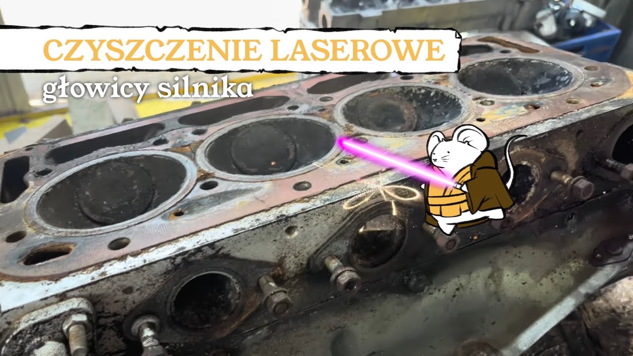 Citroen DS DSuper 1975 - czyszczenie laserowe, pomiar tulei cylindrów, demontaż prowadnicy zaworowej