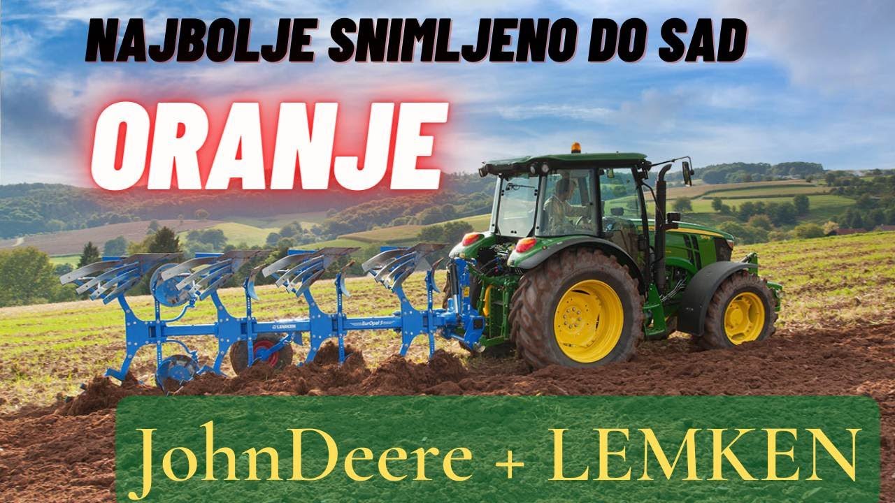 Вспашка -- JohnDeere 6175 + Lemken EurOpal 7 (лучшее видео о вспашке)